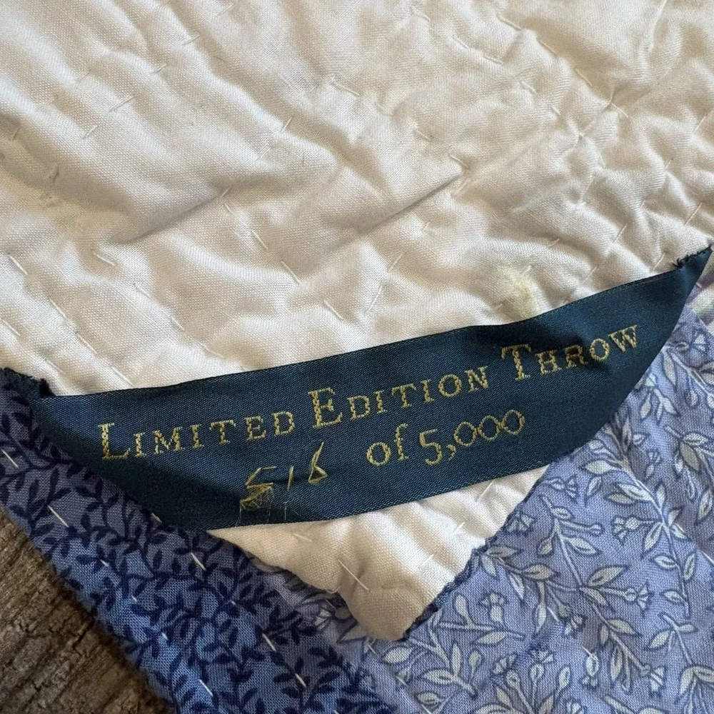 Vtg American Pacific Sunbonnet Sue Quilt Limited Edition Throw Floral 49x59